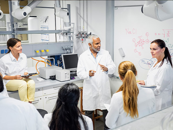 medical people in meeting